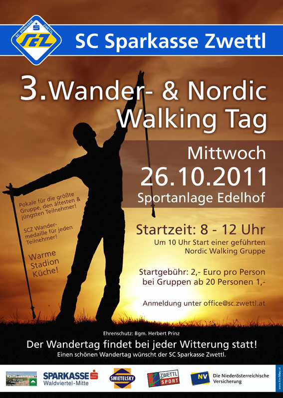 Plakat 3. Wander- & Nordic Walking Tag