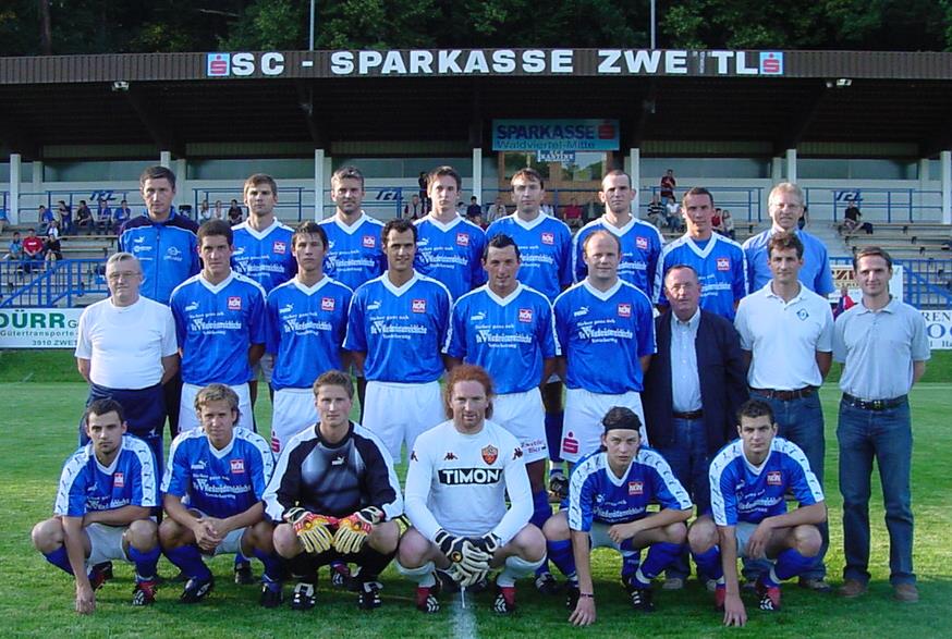 SC Sparkasse Zwettl - Kampfmannschaft 2004/05 Herbst 2004