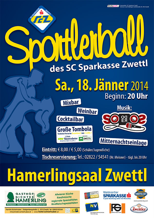 Sportlerball 2014 - Plakat