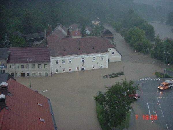 Überschwemmung in Zwettl
