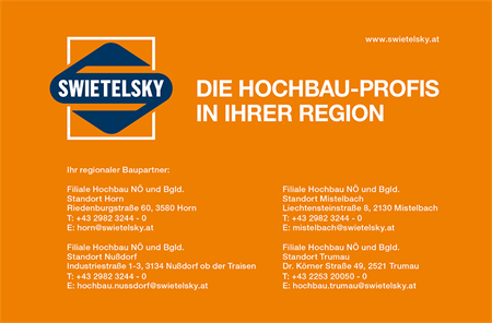 Swietelsky AG, Filiale Hochbau Niederösterreich und Burgenland